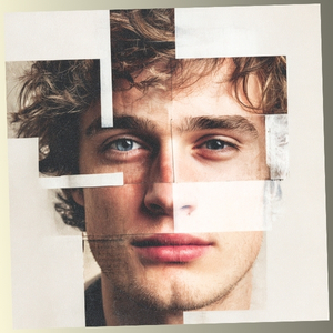 A creative collage of a man's face made of different photographic fragments, representing how the brain quickly pieces together a first impression.